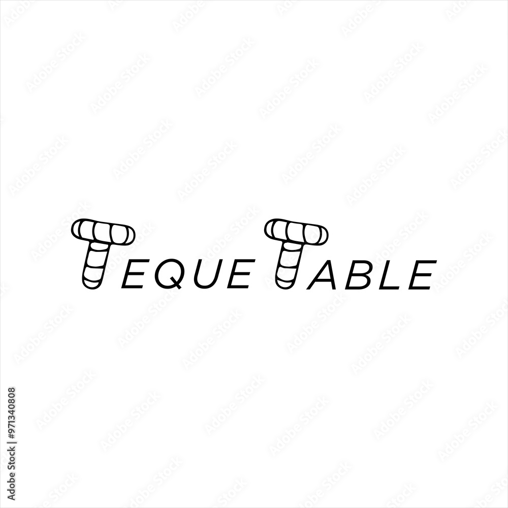 Teq Table Logo Design Teq Table Logo Design
