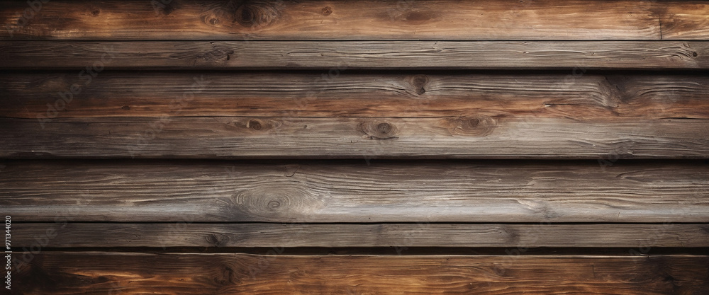 Naklejka premium Rustic Wooden Plank Texture Background