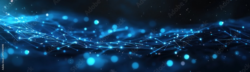 Abstract Blue Network Background Abstract Blue Network Background
