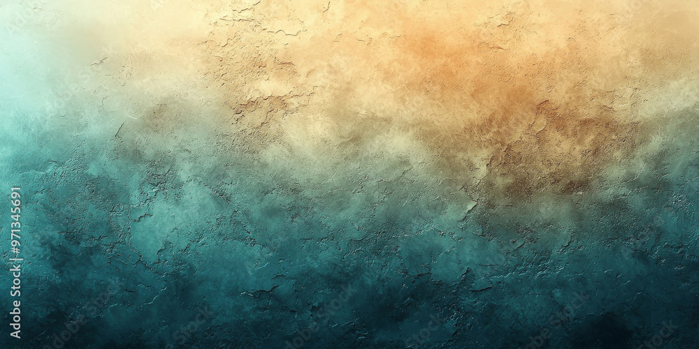 Obraz premium Abstract textured background with a gradient of blue and yellow.