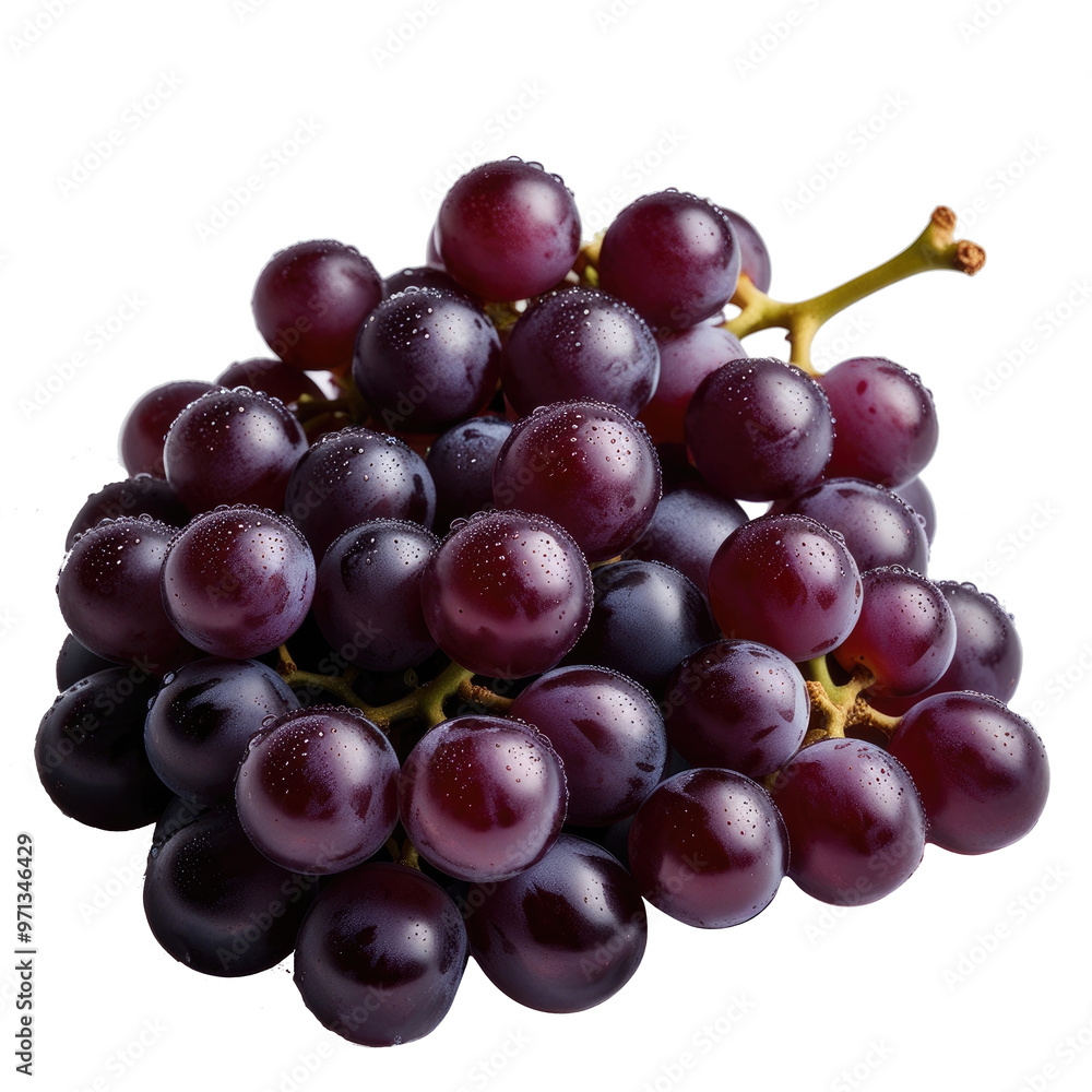 Fototapeta premium red grapes isolated on white