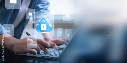Fotografía Cloud Security with Digital File Protection