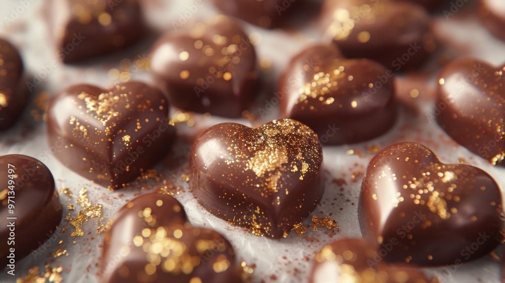 heart shaped chocolate heart shaped chocolate