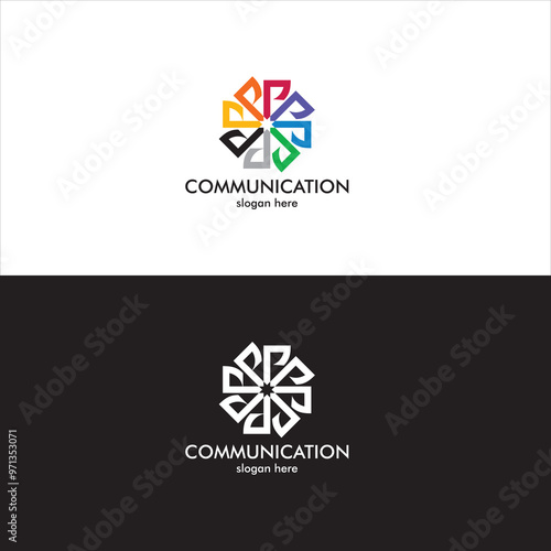 Communication Marketing Logo in Vector