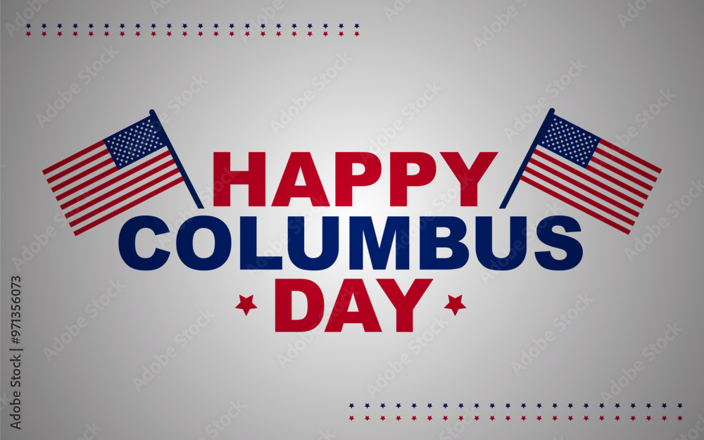 Happy Columbus Day USA Sign Background Happy Columbus Day USA Sign Background