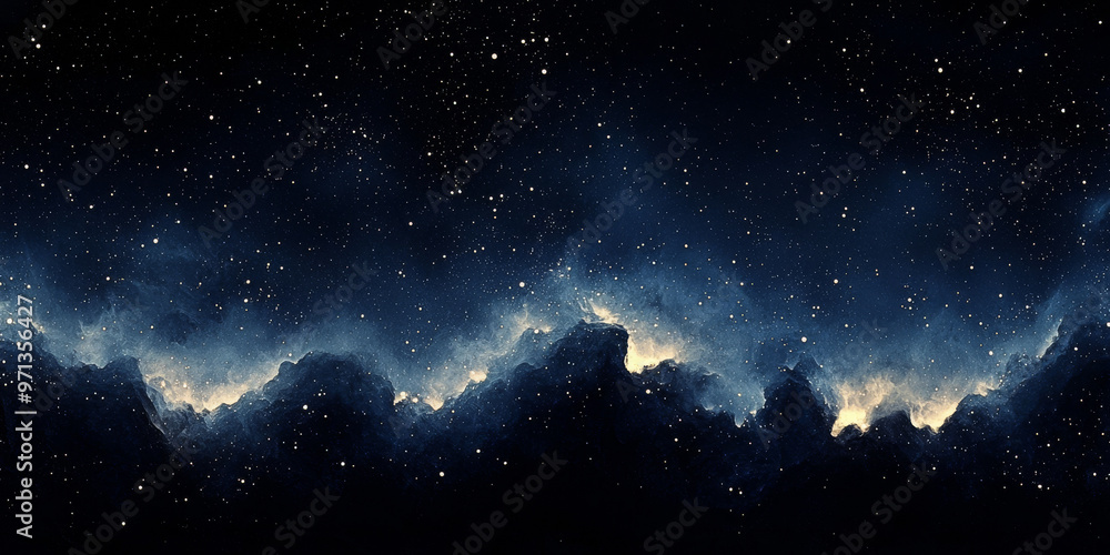 Obraz premium A breathtaking view of a star-filled night sky.