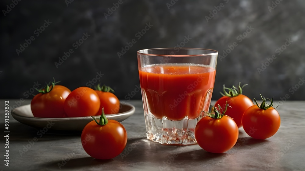 Fresh Tomato juice and fresh tomatoes Fresh Tomato juice and fresh tomatoes