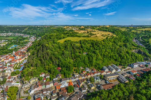 Eichstätt, zentrale Stadt des Naturparks Altmühltal in Bayern, Blick in die Eichstätter Alb photo