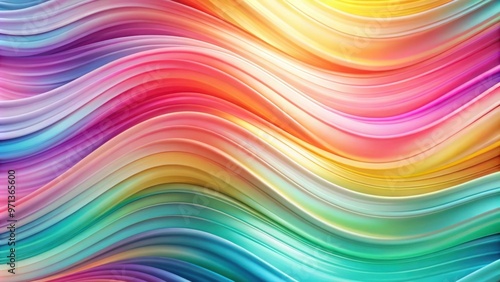 Vibrant and smooth abstract background with creative wavy pastel colors