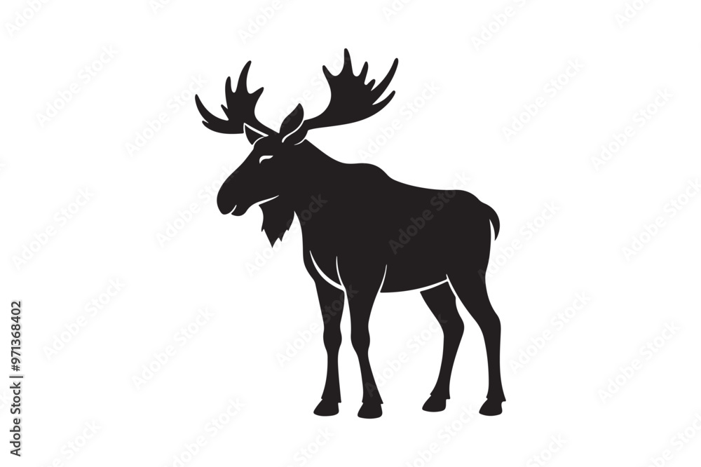 Moose silhouette vector illustration, Moose silhouette vector, Moose silhouette PNG Moose silhouette vector illustration, Moose silhouette vector, Moose silhouette PNG
