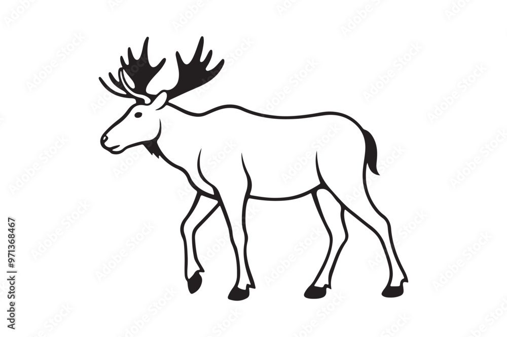 Moose silhouette vector illustration, Moose silhouette vector, Moose silhouette PNG Moose silhouette vector illustration, Moose silhouette vector, Moose silhouette PNG