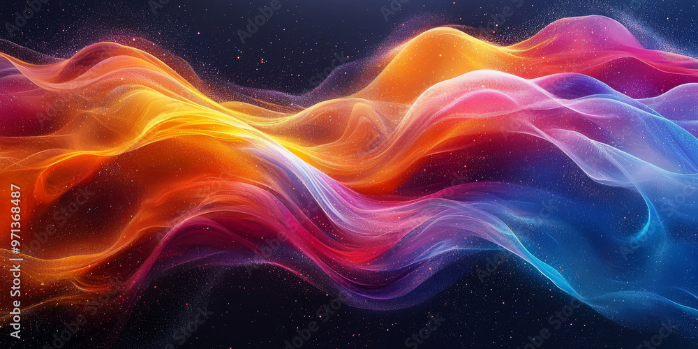Abstract digital art with flowing colors. Abstract digital art with flowing colors.