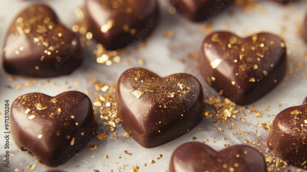 heart shaped chocolate heart shaped chocolate