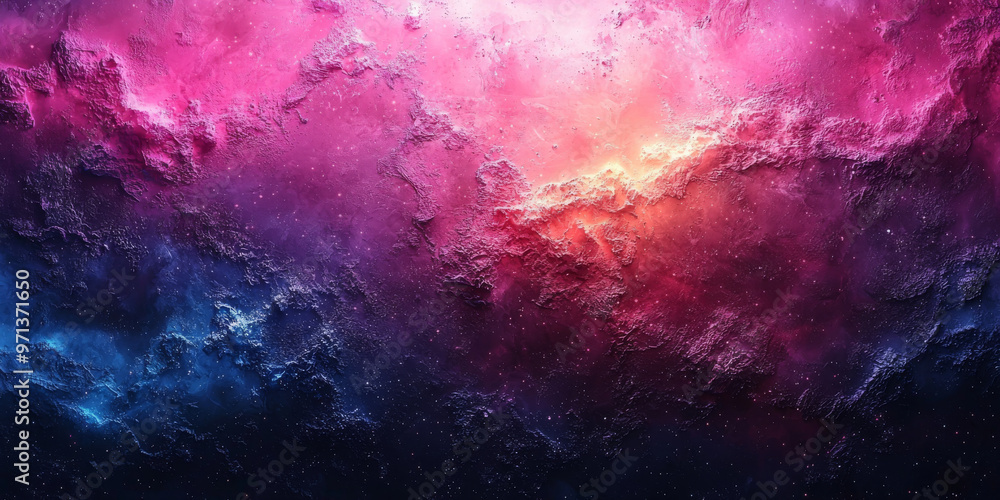 Fototapeta premium Abstract cosmic background with pink and blue hues.