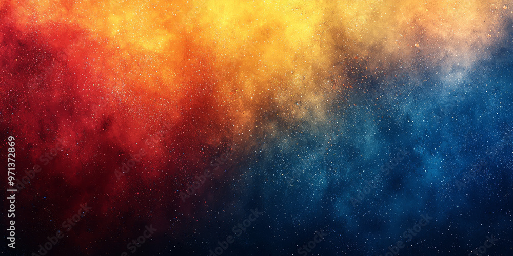 Fototapeta premium Abstract background with vibrant red, orange, and blue hues.