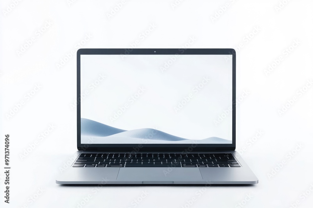 Mock up laptop for screen display on web and app. Mock up laptop for screen display on web and app.