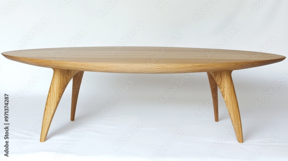 Fototapeta premium Modern Wooden Coffee Table Design.
