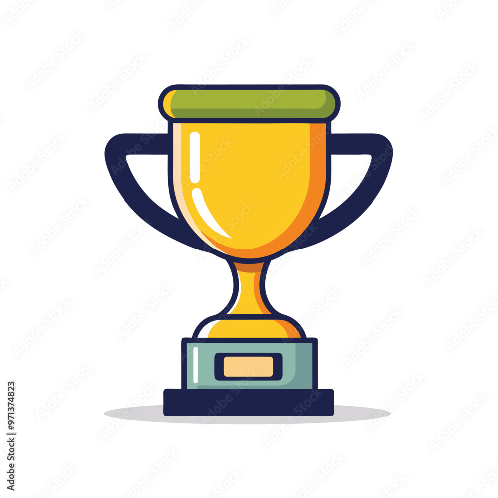 Trophy vector illustration, victory trophy vector graphic. Trophy vector illustration, victory trophy vector graphic.