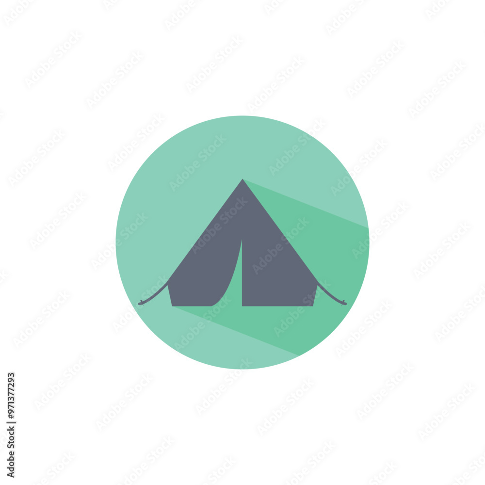 Fototapeta premium Tent Flat Icon Vector. Flat Icon.