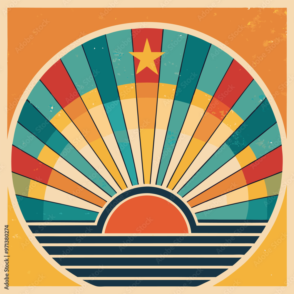 Fototapeta premium Vintage Retro Background Vector, editable vector illusration. 