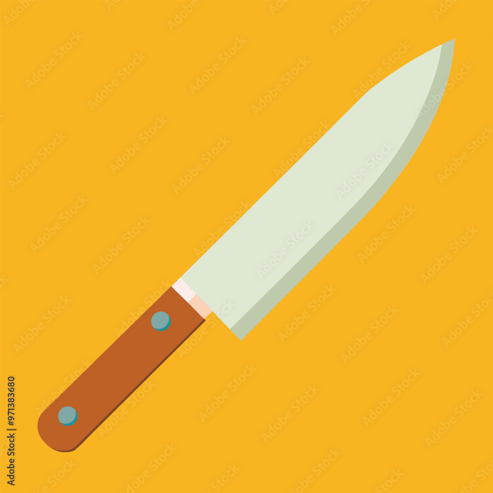Basic kitchen knife icon vector illustration.
Basic kitchen knife icon vector illustration.