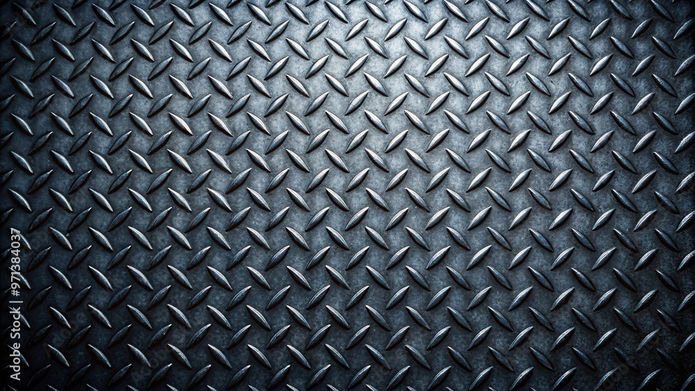 Expanded black metal sheet texture with a rough and rugged appearance suitable for background design Expanded black metal sheet texture with a rough and rugged appearance suitable for background design