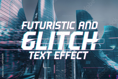 Futuristic Design with the Text "Futuristic Editable Text

