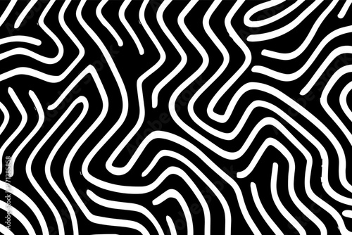 Zigzag pattern in black and white