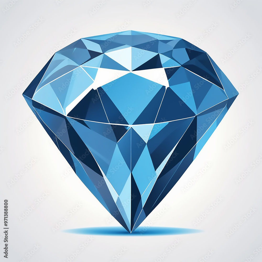 High-Resolution Diamond Vector Set on White Background, Isolated High-Resolution Diamond Vector Set on White Background, Isolated