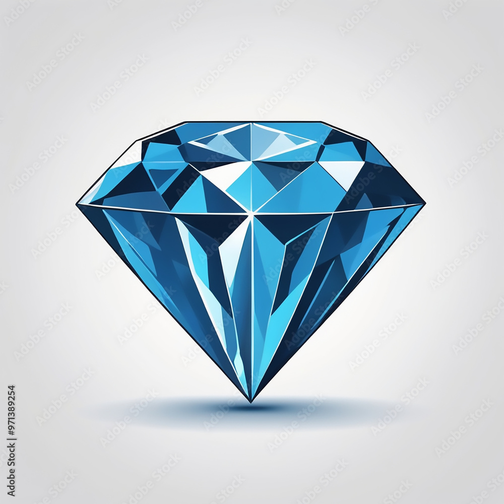 High-Resolution Diamond Vector Set on White Background, Isolated High-Resolution Diamond Vector Set on White Background, Isolated