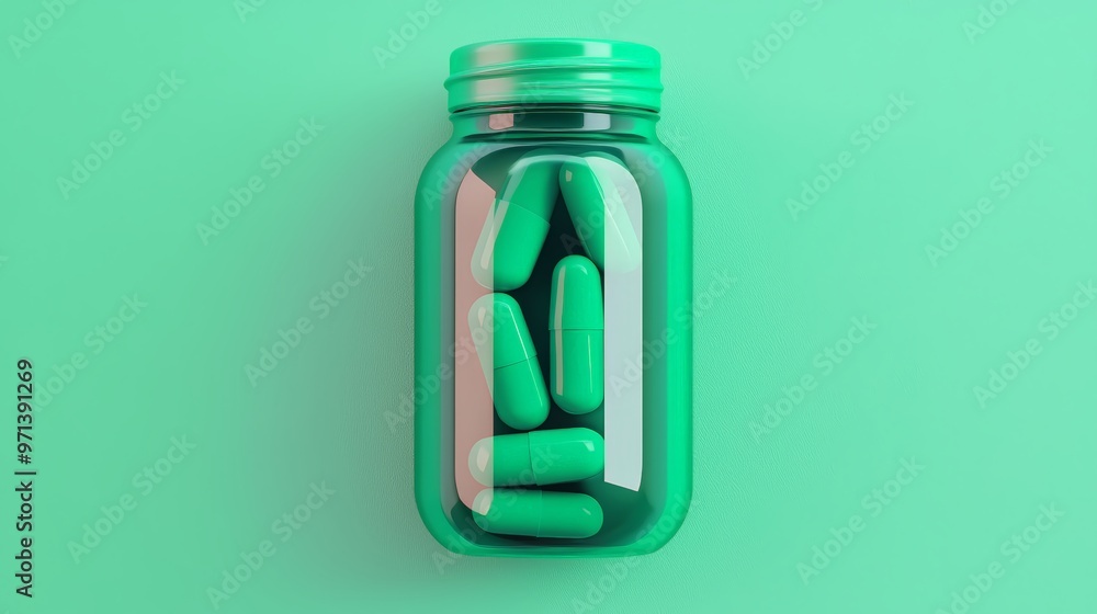 Obraz premium Detox capsules