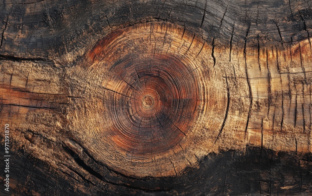 Fototapeta premium Wood texture wallpaper and background boards log wood slab 