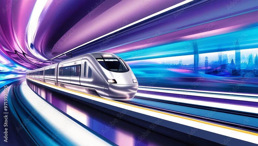 Abstract 3D Rapid Transit Blur Background. Made with Generative AI Technology Abstract 3D Rapid Transit Blur Background. Made with Generative AI Technology