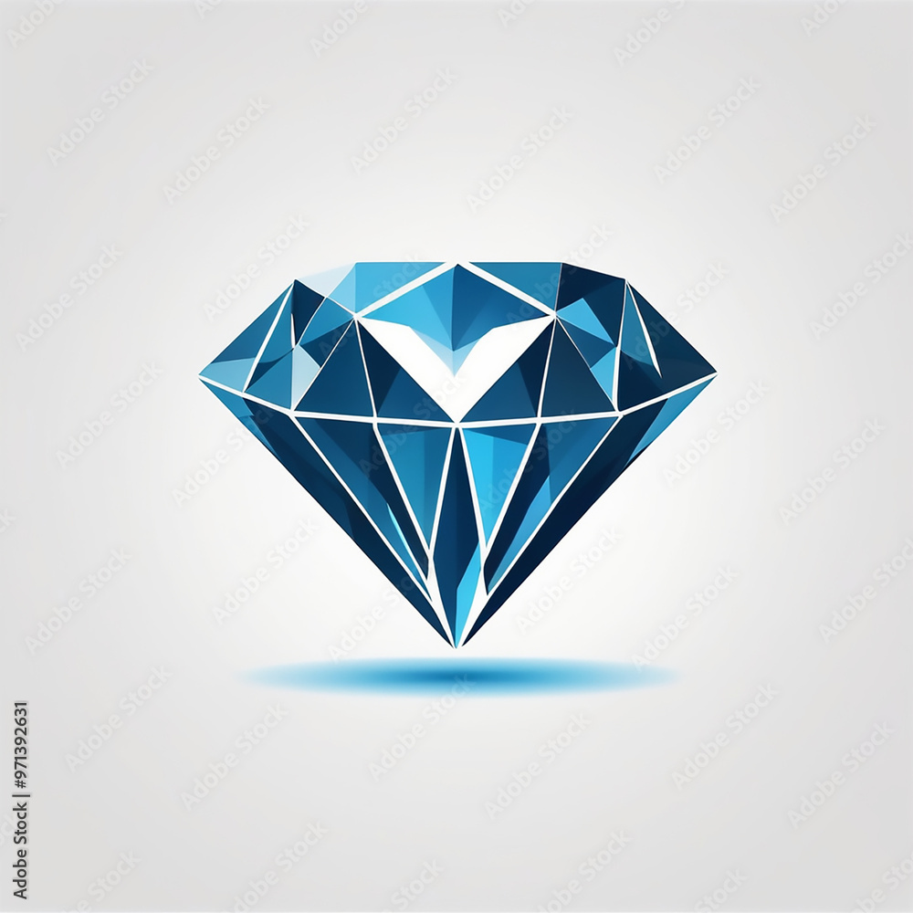 High-Resolution Diamond Vector Set on White Background, Isolated High-Resolution Diamond Vector Set on White Background, Isolated