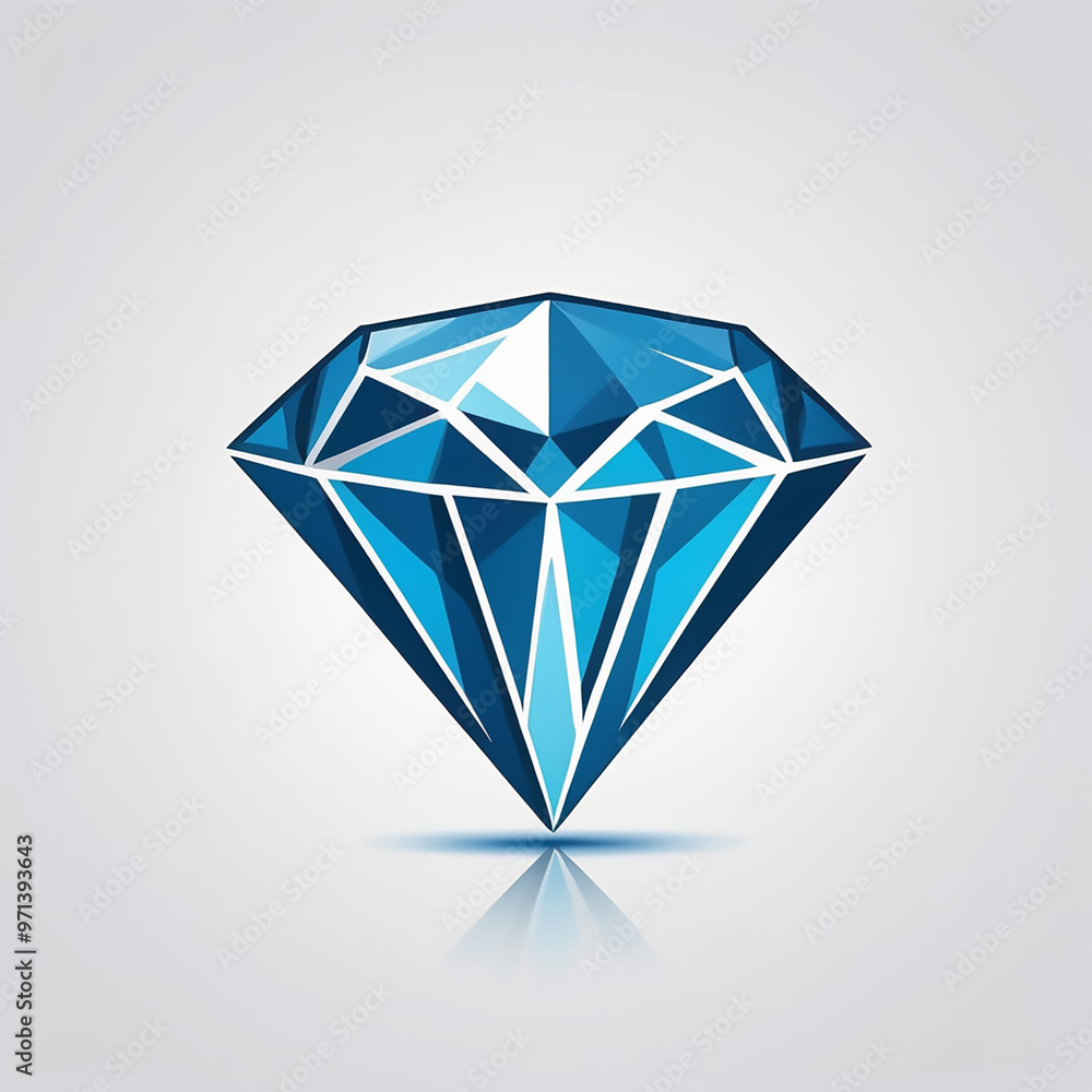 High-Resolution Diamond Vector Set on White Background, Isolated High-Resolution Diamond Vector Set on White Background, Isolated