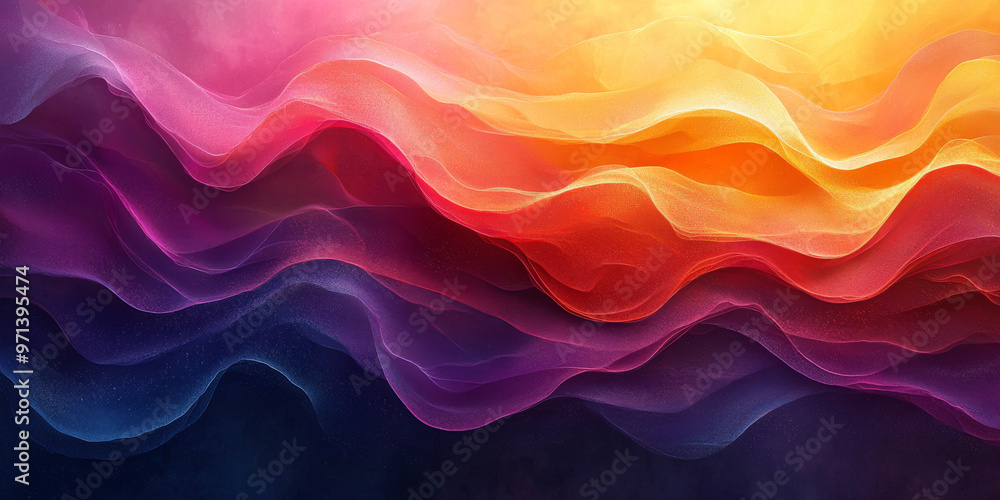 Obraz premium Abstract colorful wavy background.