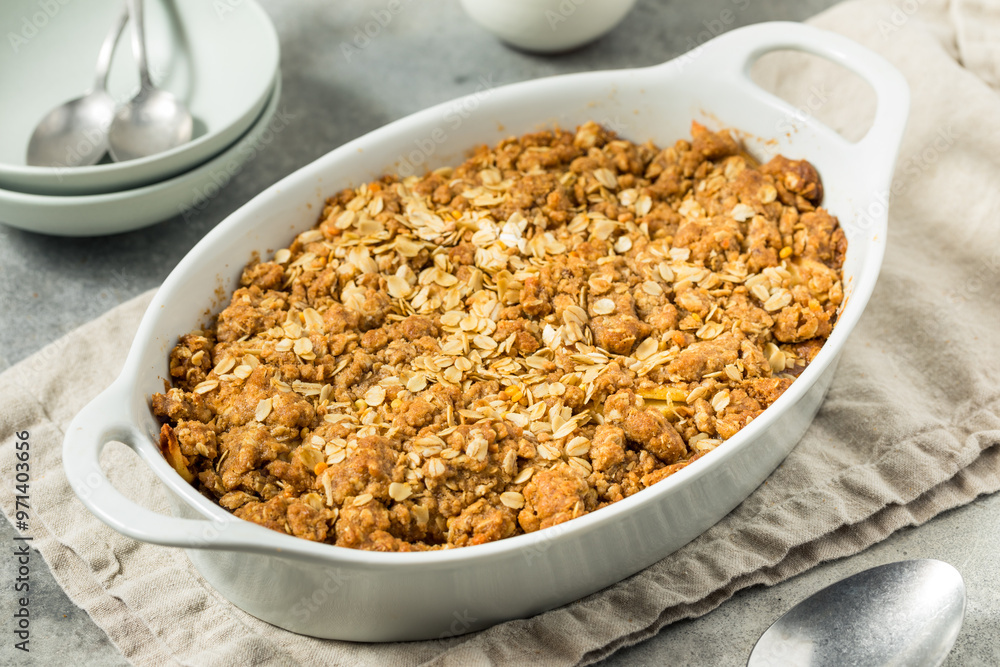 Homemade Autumn Apple Crisp Cobbler Homemade Autumn Apple Crisp Cobbler
