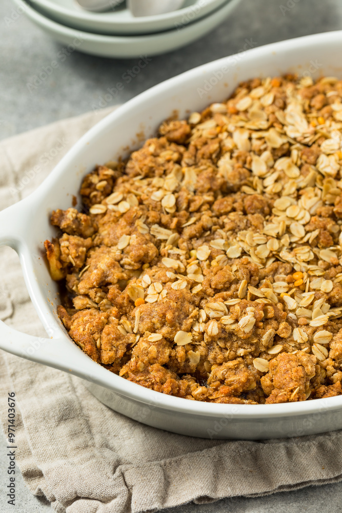 Homemade Autumn Apple Crisp Cobbler Homemade Autumn Apple Crisp Cobbler