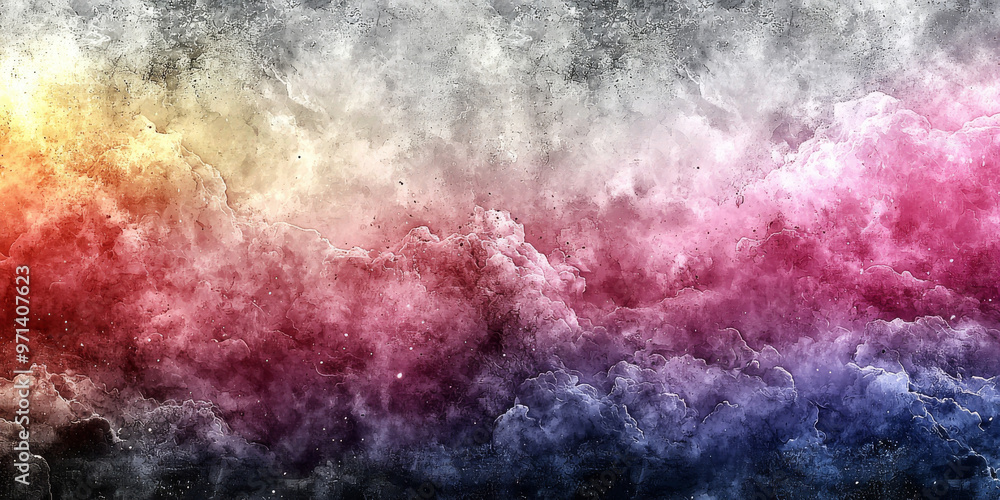 Fototapeta premium Abstract watercolor background with vibrant colors.