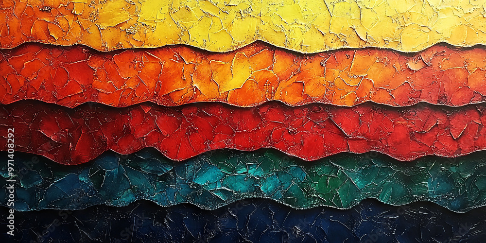 Abstract art with textured paint in warm colors. Abstract art with textured paint in warm colors.
