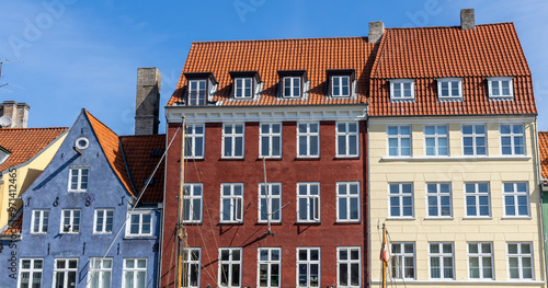 Old and expensive apartment building in the city center of Copenhagen, Denmark