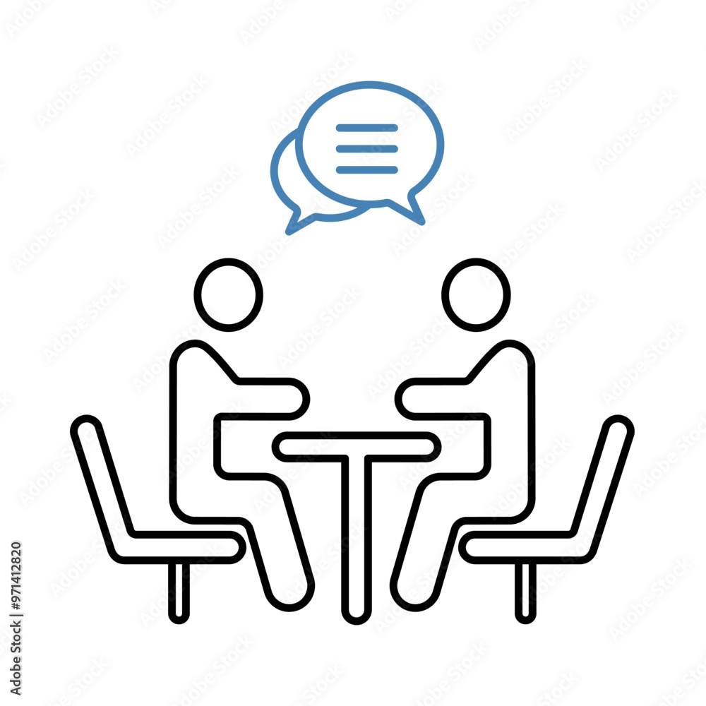 meeting concept line icon. Simple element illustration. meeting concept outline symbol design. meeting concept line icon. Simple element illustration. meeting concept outline symbol design.