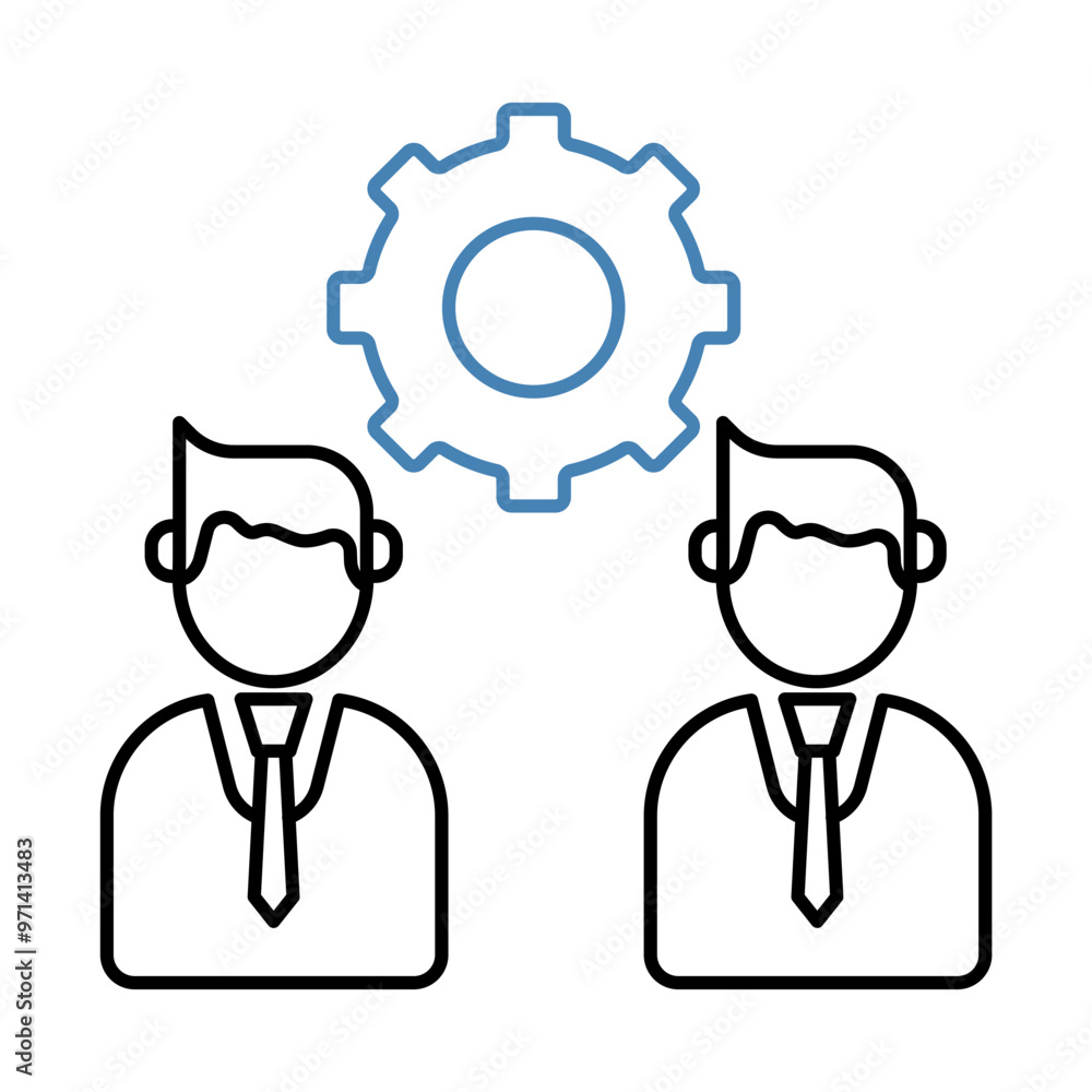 collaboration concept line icon. Simple element illustration. collaboration concept outline symbol design. collaboration concept line icon. Simple element illustration. collaboration concept outline symbol design.