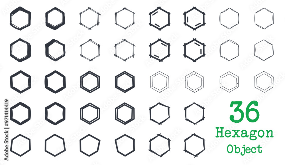 Polygon vector object. Creative hexagon vector set for others design. Polygon vector object. Creative hexagon vector set for others design.