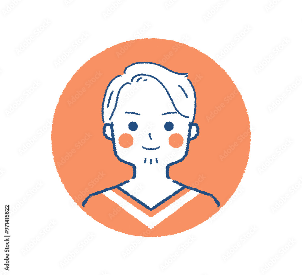 男性の顔アイコン 人物のイラスト素材 男性の顔アイコン 人物のイラスト素材