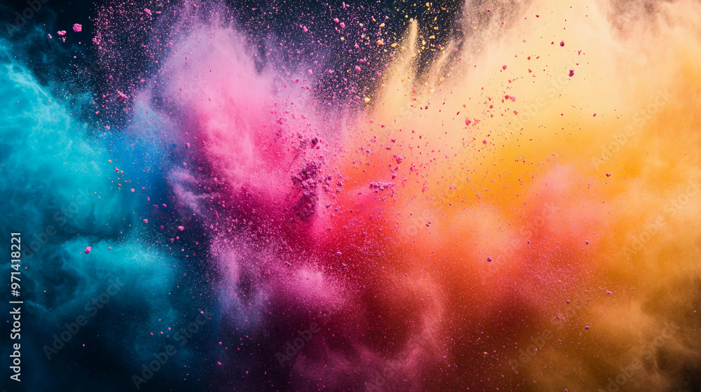 Bursts of color powder Bursts of color powder