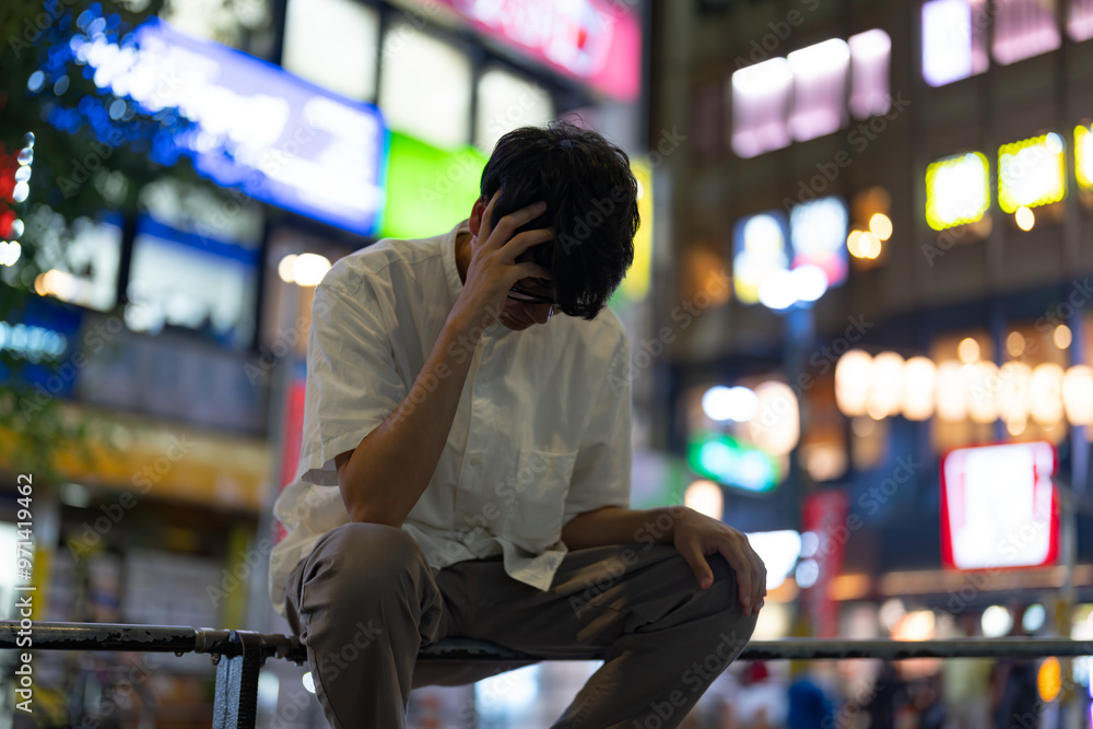 悩む男性 悩む男性