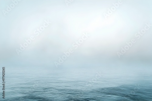 Soft Hazy Seascape in Subdued Morning Light