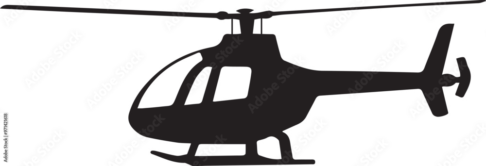 Helicopter vector silhouette vector and illustrator Helicopter vector silhouette vector and illustrator
