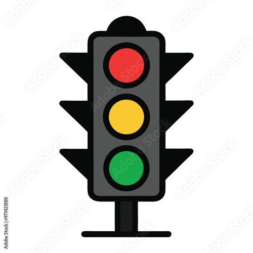 traffic light icon vector illustration